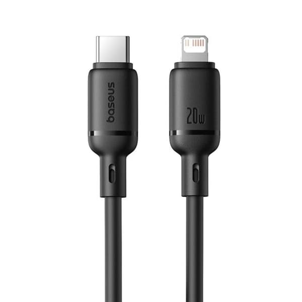 Câble Baseus Silky Series USB-C Lightning PD 20W 2m Svart