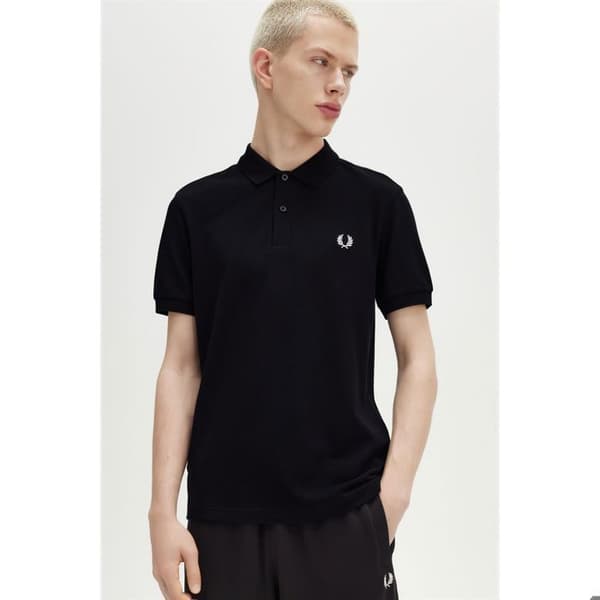 Polo Fred Perry Enkelt svart jag