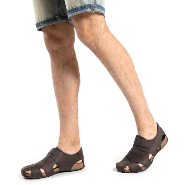 JACK FLETCHER BASICS PANAMA SANDAL BRUN 41