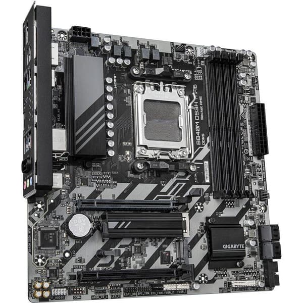 Moderkort - GIGABYTE - B840M DS3H WF6 - Format Micro-ATX - Chipset AMD B840 - DDR5 & PCIe 5.0 - WiFi 6