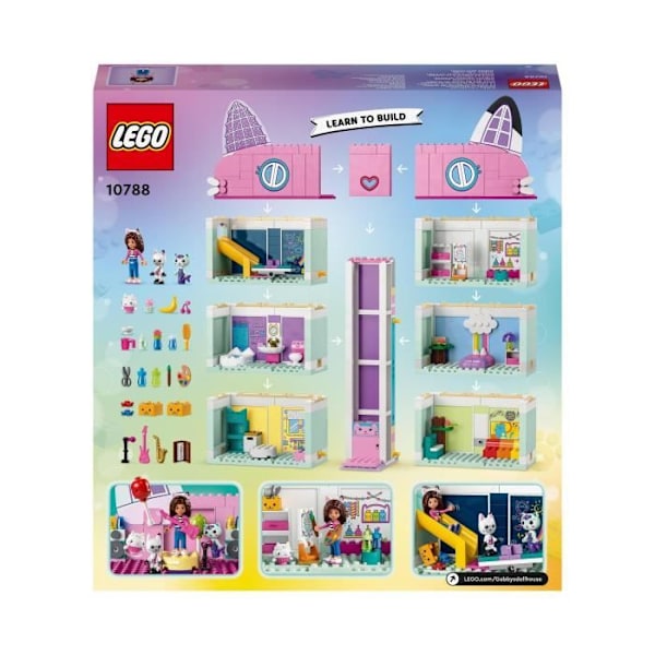 LEGO® 10788 Gabbys magiska hus, dockhusleksak med minifigurer Flerfärgad