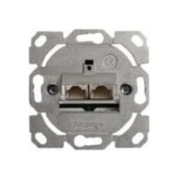 TELEGÄRTNER AMJ45 infälld låda, CAT.6A (Låg), 2 X RJ45 TELEGÄRTNER J00020A0502