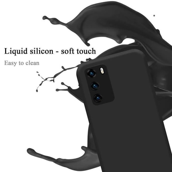 Coque - CADORABO - Huawei P40 - Silikon TPU - Skydd 360° - Halosäkert - Lätt Svart