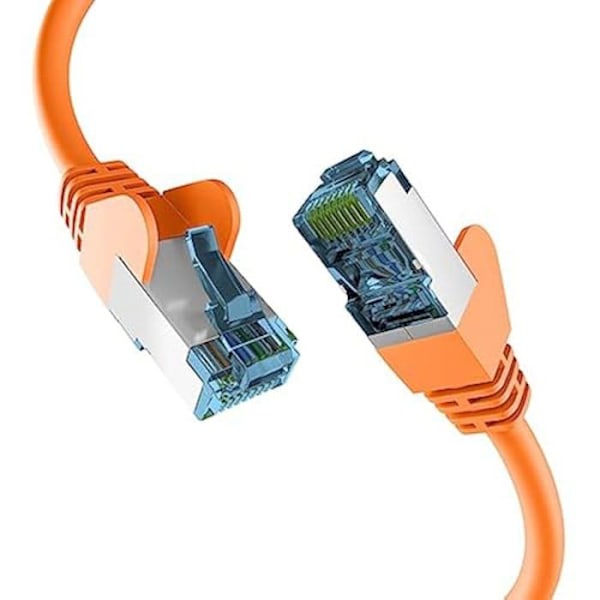 Nätverkskabel CAT. 7 - EFB-Elektronik - 20 m - 10 Gbit - Anti-torsionsskydd - RJ45-kontakt