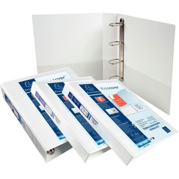 Klassificerare Kreacover 4 Ringar Rygg 16 Mm Vit - Exacompta