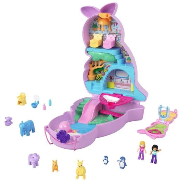 Polly Pocket - Kangaroo Surprise Bag - Mini-Universum - från 4 år och uppåt Flerfärgad