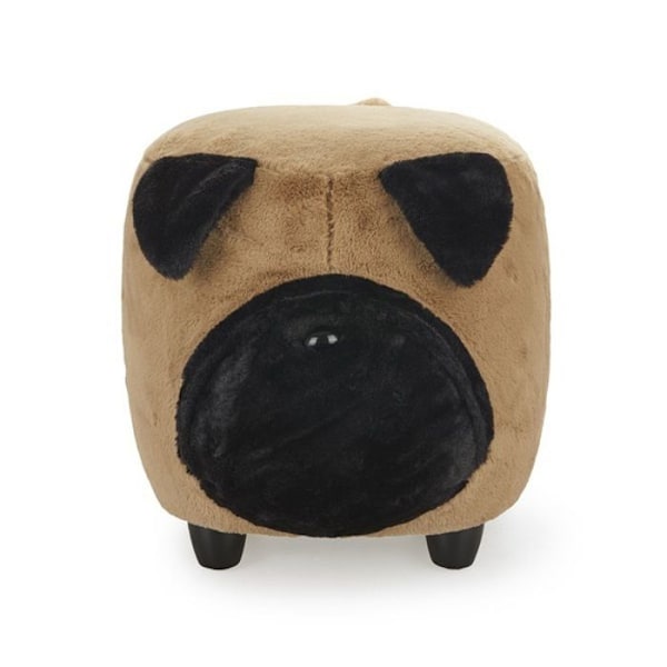 Taburett - Balvi - The Pug - Polyester - Brunt - Samtida Design kastanj