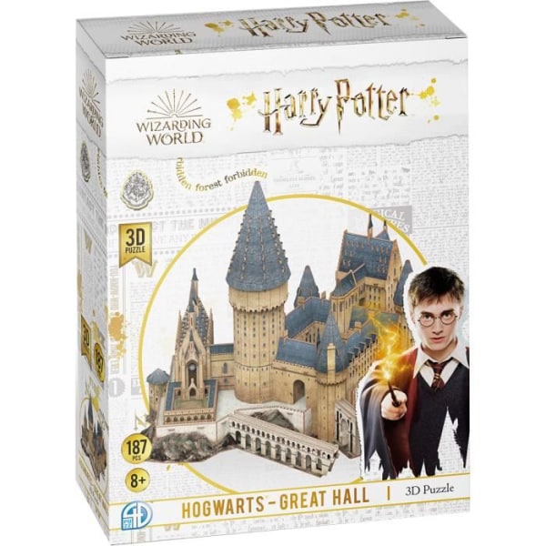 Harry Potter 3D-pussel The Great Hall of Hogwarts Castle - CubicFun - 187 bitar - Från 8 år
