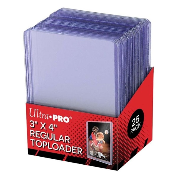 Styva skydd - Ultra Pro - Toploader - 3" x 4" - Pack of 25 - Transparent Transparent