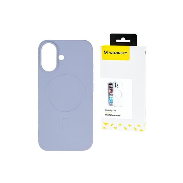 Siliconfodral - WOZINSKY - Samsung Galaxy S24 FE - Blå - Med MagSafe - Mjuk