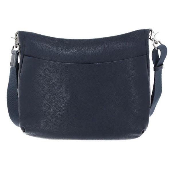 Axelväska - MANDARINA DUCK - Mellow Leather Crossover - 100% läder - Blå - 27x32x15 cm Blå