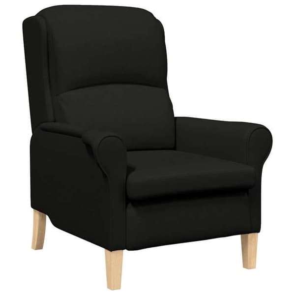 vidaXL fåtölj Svart tyg 42009842
