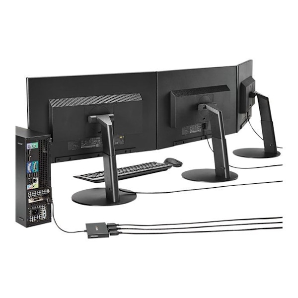Videokoncentrator - STARTECH.COM - MSTMDP123HD - Mini DisplayPort till 3x HDMI - MST-hub - Svart