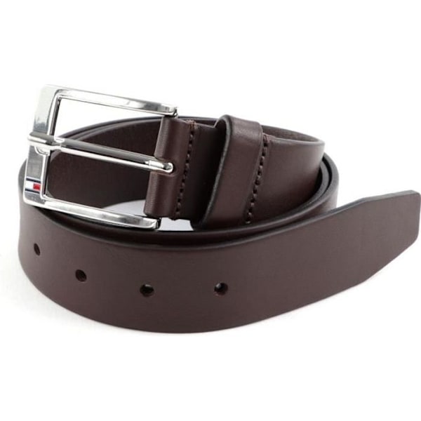 Bälte - TOMMY HILFIGER - New Aly Belt - Läder 100% - Brun - Bredd 3,5 cm Testa di moro (brun) 100 cm