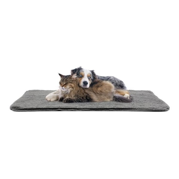 Täcke - Snug Rug - Sherpa fleece - Mjuk och varm - Storlek M 120x88cm - Grå Grå