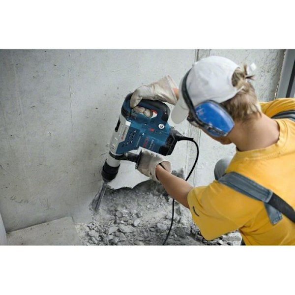 Bosch Professional perforator GBH 5-40 DCE SDS-MAX 1150W - 8,8 joule - 1500 till 2980 cps/min i bärväska - 0611264000 Blå
