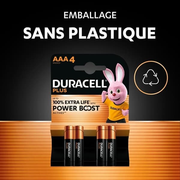 Duracell Plus Power Boost MN2400 Batteri LR3 (AAA) 1.5 V 16 st