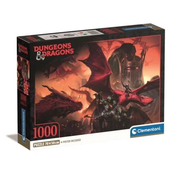 Puzzle Clementoni Dungeons & Dragons 1000 bitar - Fantastisk - Inomhus