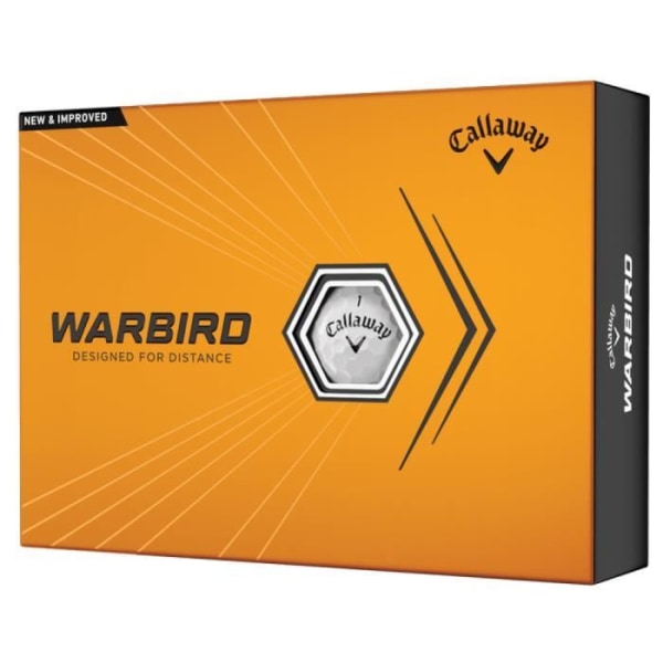 Kartong med 12 Callaway Warbird Golfbollar Vita Nytt