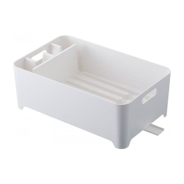 Diskställ - WADIGA - Flera positioner - Formgjuten plast - Vit - 38x24x13cm Vit