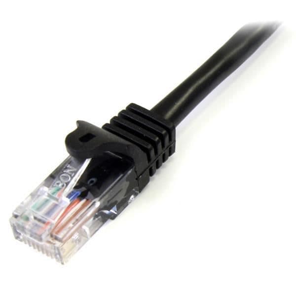 StarTech.com 2m Cat5e UTP Hookless Nätverkskabel - Anti-Snag RJ45 Ethernet-sladd - M-M - Svart.