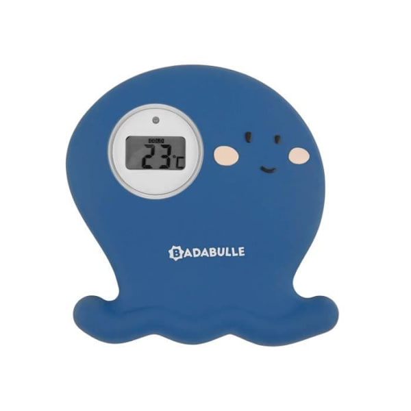 Badabulle Digital badtermometer, med varning om vattnet är för varmt eller för kallt Vit