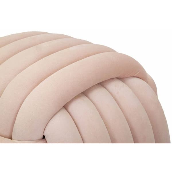 Puff i tyg Softy 45 x 45 x 45 cm rosa
