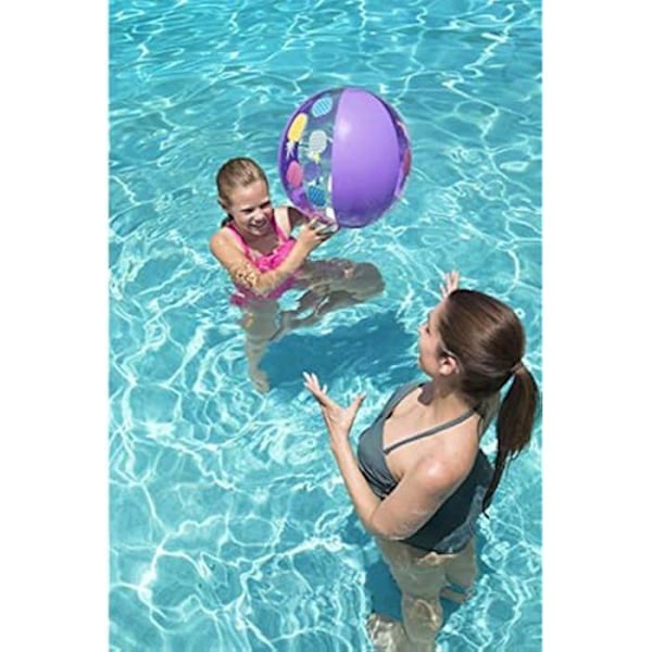 Uppblåsbar badboll - BESTWAY - Designermodell - 51 cm - Slitstark PVC - Diverse Färg