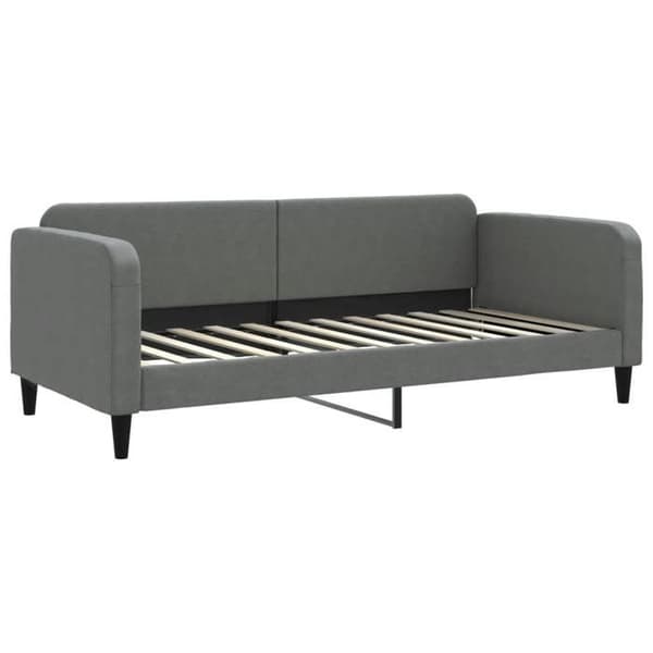 vidaXL Dagbädd Mörkgrå 90x200 cm Tyg 354034