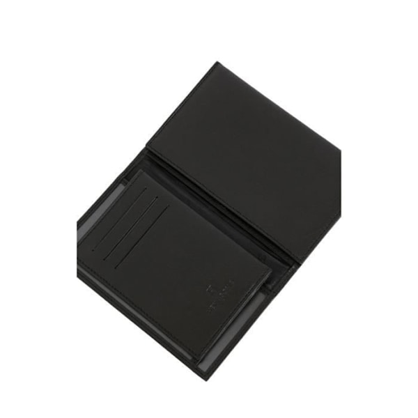 Läderportfölj - HEXAGONA - Ref 54433 - Svart - 3 kortfack - 5 fack för papper Svart