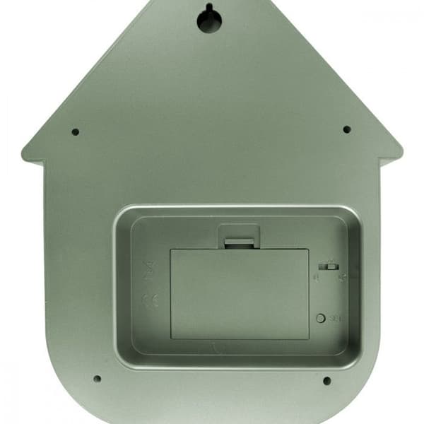 Modern väckarklocka H40cm - Present Time - grön metallisk - metallisk grön