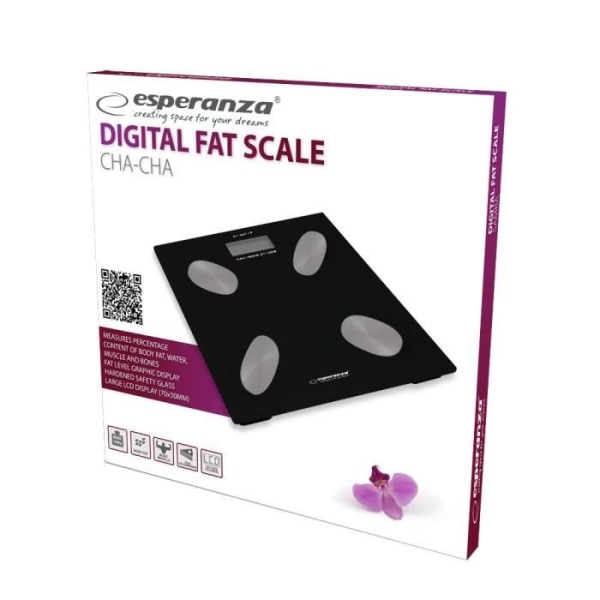 Digital elektronisk våg CHA-CHA Svart