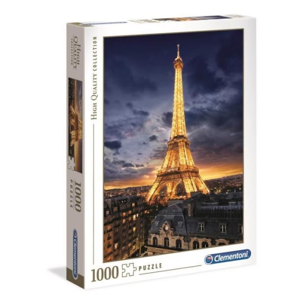 1000 bitars pussel - CLEMENTONI - Eiffeltornet - Arkitektur och monument - Vuxen - Blandat