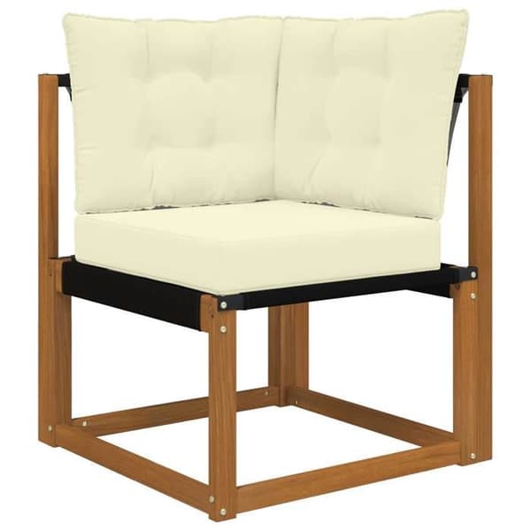 vidaXL Utomhussoffkudde 3 st Kräm Polyester, Modern skumkudde för utomhus 900797