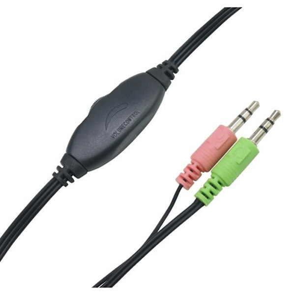 Hörlurar med mikrofon - WAYTEX - 69114 - Stereo - Jack 3,5mm - Volymkontroll