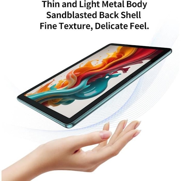 Tablett PRITOM P30H 10 tum Android 13, 8GB RAM, 128GB ROM, Expandable 1TB, 8000mAh, WiFi-tablett, Octa-Core-processor, Teal