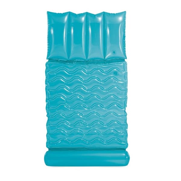 Intex Hamac - Blått uppblåsbart poolbädd Blå, transparent, syrlig