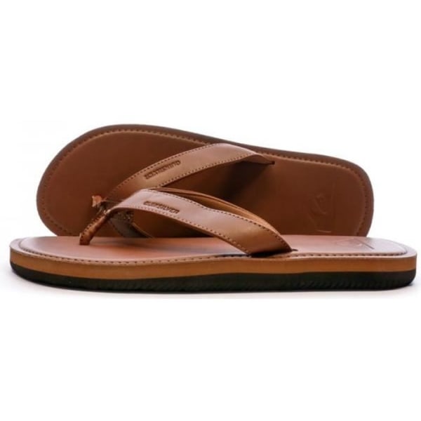 Flip Flops för män - Quiksilver Molokai Nubuck - Brun - Halkfri sula Brun 43