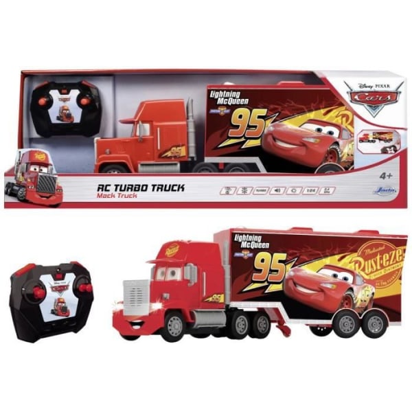 RC-fordon - DICKIE LEKSAK - Bilar Turbo Mack Truck - Röd - Elektrisk nybörjare - 1:24