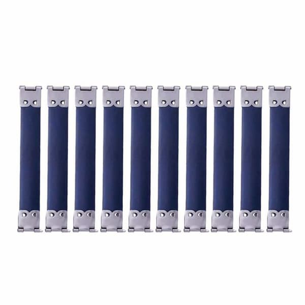 10-pack flexibla metallgångjärn HEALIFTY 8 cm för handväska - blå