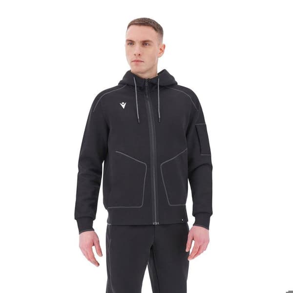 Huvtröja Macron Icon Skiros svart XXXXL