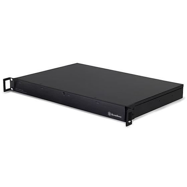 SilverStone SST-RS431U - 1U rackmontering - SATA USB 3.0 extern hårddisklåda utan magasin med 4 x 3,5" fack, RAID, svart