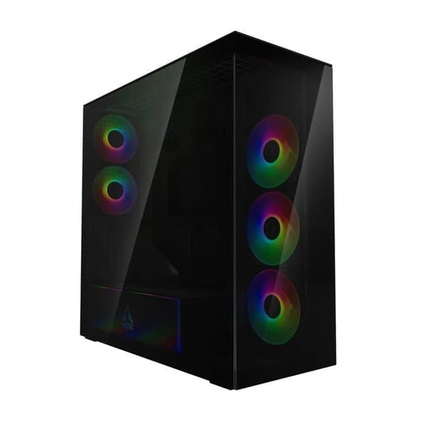 PC-chassi - ARCTIC - Xtender VG - Vertikal GPU-montage - Härdat glas - 5 A-RGB-fläktar