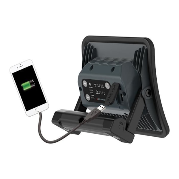 Bärbar arbetsplats - Scangrip - NOVA R - Laddningsbar - 2000 lumen - COB LED