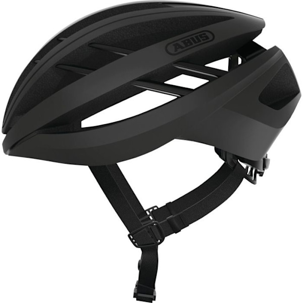 Cykelhjälm - Abus - Aventor - Matt Svart - Lätt - Optimal Ventilation sammet svart S