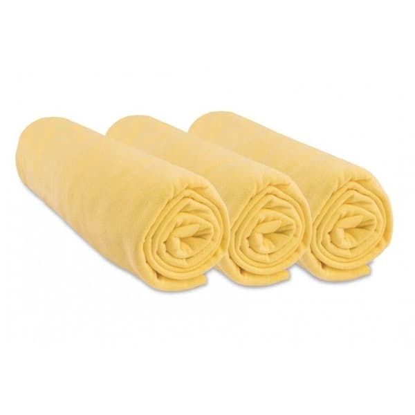 3-pack Jersey bomullspåslakan för babyäng - EASY DORT - Gul - 50x100 - Elastiska kanter Gul