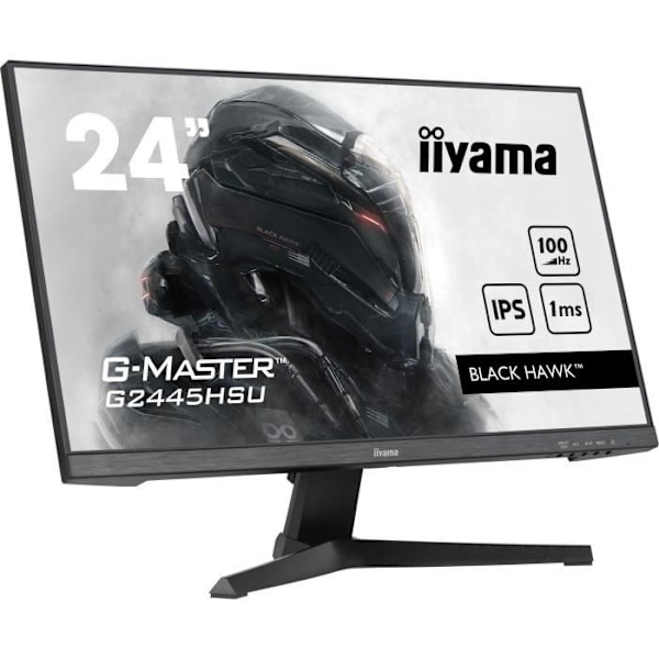 PC Gamer-skärm - IIYAMA - G2445HSU-B1 - 23,8" FHD - IPS-panel - 1ms - 100Hz - HDMI/DisplayPort / HUB-USB, högtalare