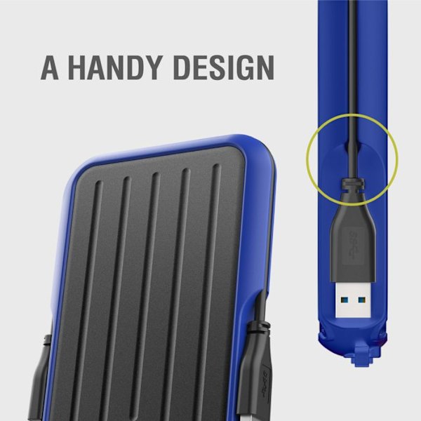 Extern hårddisk - Silicon Power - Armor A66 5To Svart - Stöttålig USB3.2