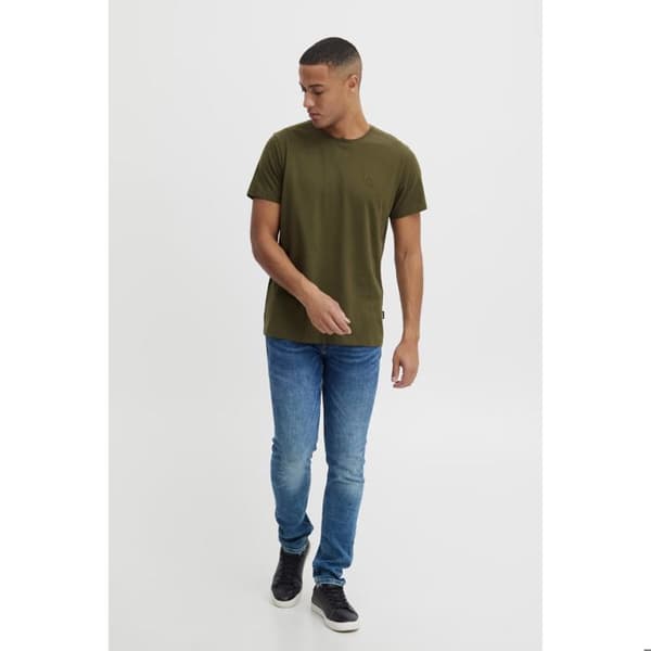 T-shirt Blend Diton Logotyp Regular Fit vintermossa XL