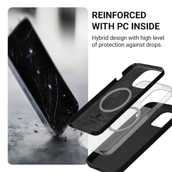 Skyddsfodral - Crong - iPhone 16 - Sandrosa - Semi-stivt - MagSafe sandfärgad rosa